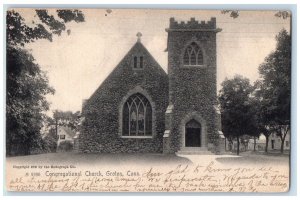 1906 Congregational Church Groton Connecticut CT Unposted Postcard
