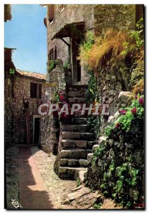 Modern Postcard La Cote D & # 39Azur Au Soleil From Old Houses Aiux Walls bloom
