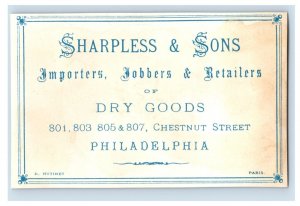 1870's-80's Sharpless & Sons Clocks Silver Lot Of 6 Victorian Trade Card P24 