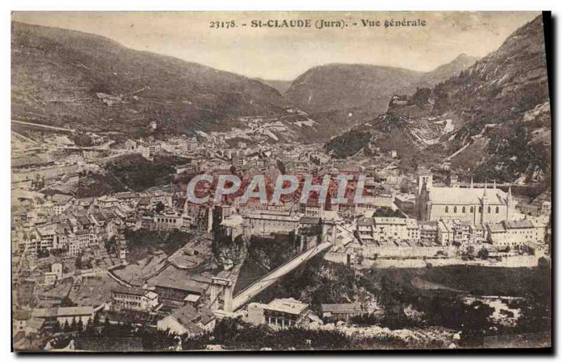 Old Postcard Saint Claude view Generale