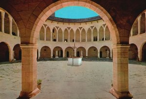 Postcard Bellver Castle Courtyard Mallorca Palma Gothic Illes Balears Spain