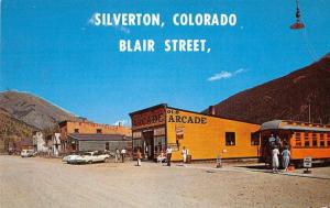 Silvereton Colorado old arcade street scene Blair Street vintage pc Z51258 