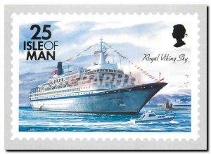 Postcard Modern Ships Isle of Man Royal Viking Sky