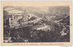 VIANDEN , Luxembourg , Ruines du Chateau & Panorama , 1920-30s