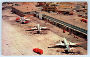 BUFFALO, NY New York ~ Airplanes BUFFALO MUNICIPAL AIRPORT 1959  Postcard