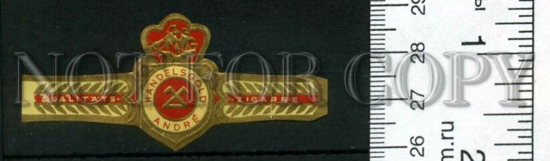 266953 ANDRE HANDELSGOLD Vintage embossed cigar label