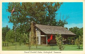 David Crockett Cabin Rutherford Tennessee TN Postcard