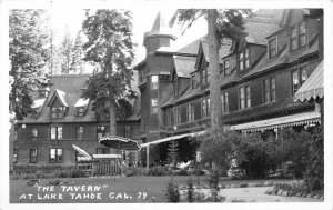 G35/ Lake Tahoe California Postcard RPPC c1940s The Tavern 2