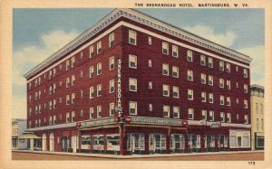 MARTINSBURG, West Virginia WV  SHENANDOAH HOTEL Ice Cream~Western Union Postcard