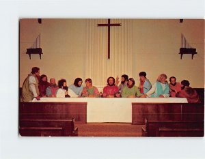 Postcard Re-Enactment of The Last Supper, Delton United Methodist Church, MI