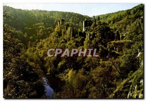 Modern Postcard Gorges Maronne Merle Ruins