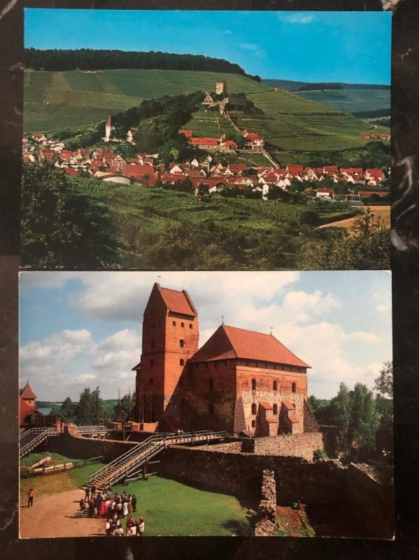 Mint Trakai Insular Castle Lithuania Two RPPC Postcards Lot MXE