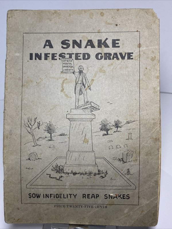 Original 1930 A Snake Infested Grave Booklet C B Jernigan MInister Nashville TN