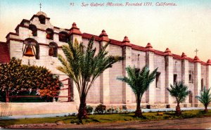 California San Gabriel Mission Founded 1771
