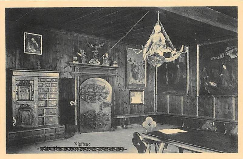 VIPITENO STERZING ITALY COUNCIL ROOM RATHAUS PHOTO POSTCARD c1910s