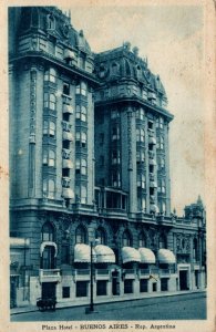 Argentina Buenos Aires Plaza Hotel Vintage Postcard 08.78