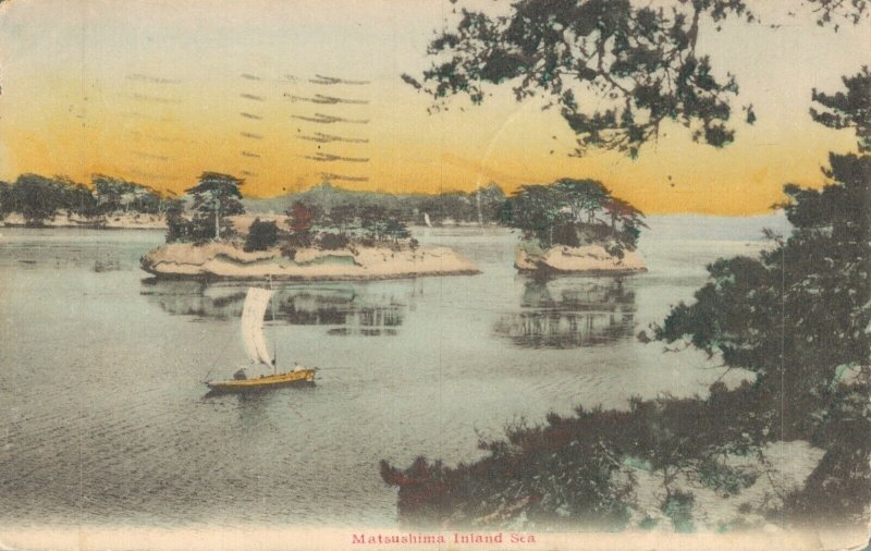 Japan Matsushima Inland Sea Hand Tinted 06.97