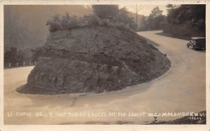 Macomber West Virginia 1930s RPPC Real Photo Postcard U Curve US 50