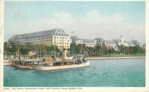 Palm Beach Florida Royal Poinciana Lake Worth Phostint 1913 Postcard 21-6621
