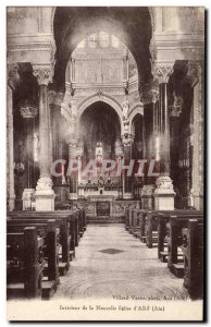 Old Postcard Interior of the New Church D & # 39Ars