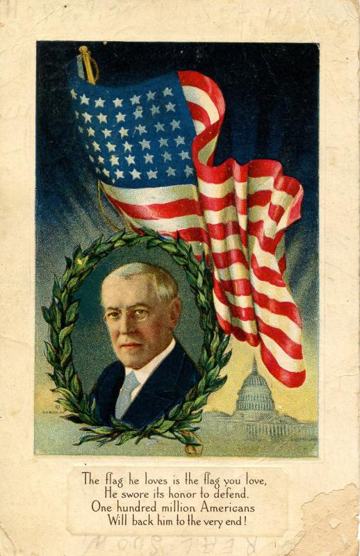 President Woodrow Wilson  (damaged card)