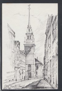 America Postcard - Old North Church 1723, Boston, Massachusetts  T9770