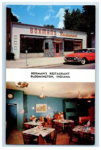 Boxman's Restaurant And Dining Room Bloomington Indiana IN Vintage Postcard