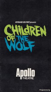 Children Of The Wolf Werewolf Horror London Theatre Programme