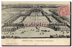 Old Postcard Richelieu L & # 39Ancien Chateau General Appearance