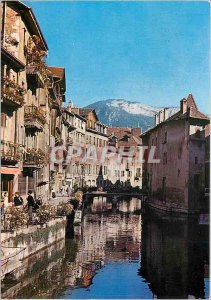 Modern Postcard Annecy Haute Savoie The Thiou canal