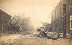 1930, Quincy IL, Real Photo, Howell Feed,  Ice Storm (#4 of 6), Old Postcard
