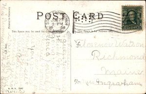 Ashland Massachusetts MA Fountain St. Bridge 1900s-20s Vintage Postcard