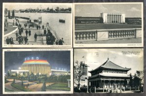 h2725 - CHICAGO 1933 Lot of (4) World's Fair Postcards