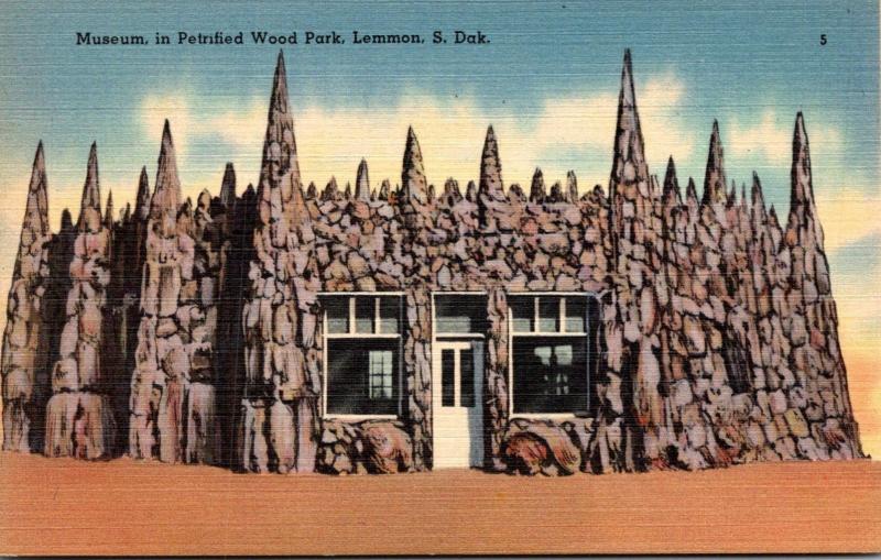 South Dakota Lemmon Museum In Petrified Wood Park