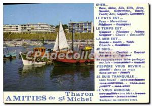 Postcard Modern Tharon St Michel Port Comberge