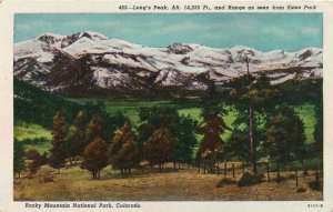 Long's Peak and Range from Estes Park CO Colorado - Rocky Mountain National Park