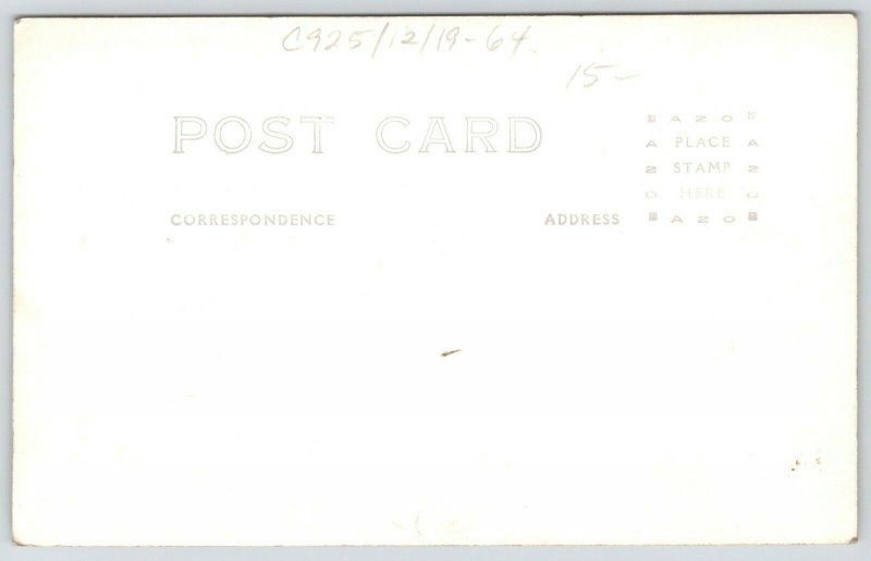 Lagon Illinois~Cars on Floating Pontoon Bridge~Replaced 1939~1935 RPPC
