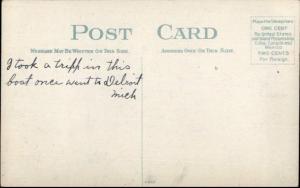 Steamship SS Western States Steaming c1910 Postcard - Detroit? 