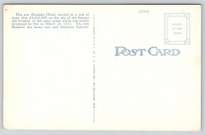 Palm Beach Florida~The Breakers Hotel~Flag~Renaissance Revival~Linen Postcard