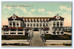 1920 Wildwood Manor Scene North Wildwood New Jersey NJ Posted Antique Postcard