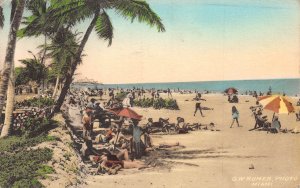 US 1938 Miami Beach Florida Febraury Day vintage postcard B933