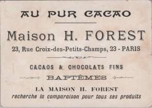 Victorian Trade Card Cacao H. Forest Ecossais L1