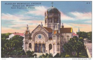 Flagler Memorial Church, Howard Lee, Minister, Saint Augustine, Florida, 30-40s