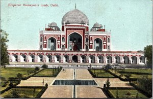 Vtg Emperor Humayon's Tomb Delhi India 1910s Postcard