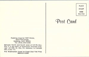 Postcard MOTEL SCENE Redding California CA AI6664