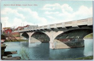 postcard Factory Street Bridge, Canal Dover, Ohio