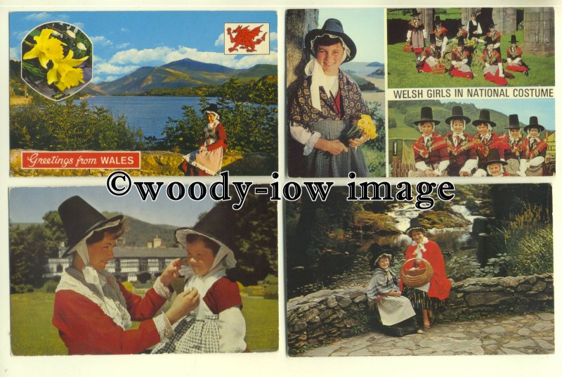 eth02 - 36 Ethnic - People - Welsh Ladies in National Costume postcards