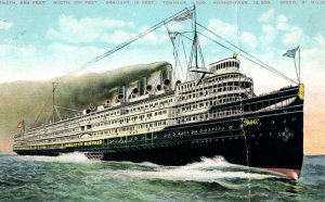 C. 1920's S.S. Greater Buffalo Steamship D & G Line Vintage Postcard P217