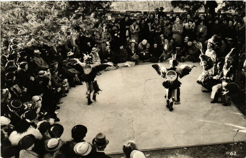 PC CPA MEXICO, BIRD COSTUME PROCESSION CEREMONY, real photo postcard (b21908)