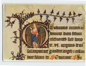 Postcard The Litlyngton Missal (Detail), Westminster Abbey Library, England